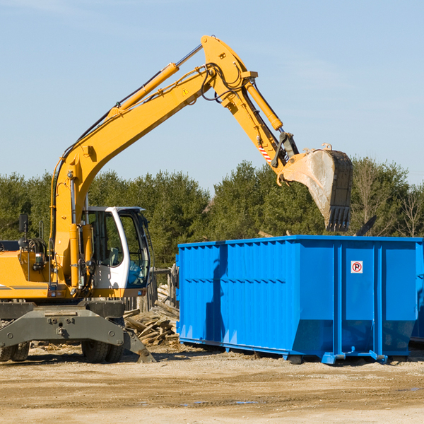 what size residential dumpster rentals are available in Grenada California